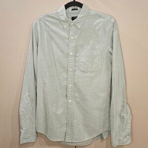 J.Crew Slim Fit Green Oxford Long Sleeve Shirt - Size Small